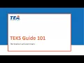 Science TEKS Guide 101