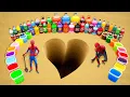 Download Lagu How to Make Heart with Cement and Orbeez, Balloons of Fanta, Mirinda, Mtn Dew, Coca Cola \u0026 Mentos
