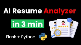 I Built a Real AI Resume Analyzer IN 3 Min Using Python Machine Learning