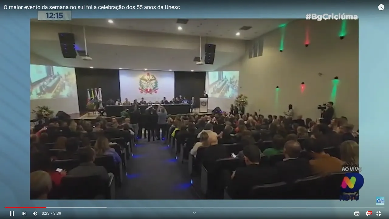 Ney Lopes: o maior evento da semana no sul foi a celebração dos 55 anos da Unesc