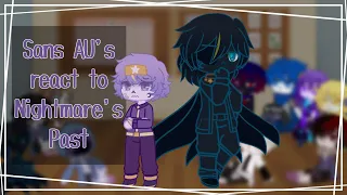 Download Sans AU's react to Nightmare // (1/1) MP3