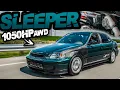1050HP 4 Door Turbo AWD Honda - The Ultimate SLEEPER Civic is Back TRC AWD Honda Project