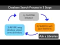 Database Search Process in 3 Steps