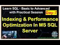 DAY 7 Learn SQL - Indexing Performance Optimization in MS SQL Server Clustered vs Non-Clustered