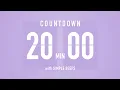 Download Lagu 20 Minute Countdown Timer ⏳ Flip Clock with Bell Alerts 💜🔔
