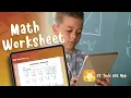Math Worksheet Tool Tutorial