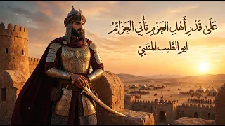على قدر أهل العزم تأتي العزائم   المتنبي  ملحمة الحدث الحمراء  دندنها