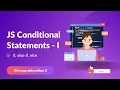 JavaScript Conditional Statements - if else if and else in Tamil