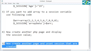 PHP How to create session display and unset session in php