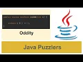 Java Puzzlers - Oddity Odd Number Logic For Integers