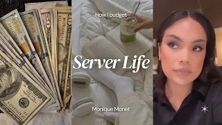 Working as a server tip count Budgeting