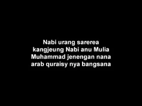 Download MP3 Nadhom Sunda Nabi Urang Sarerea (Pupujian Kanjeng Nabi)