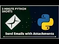 Send emails with attachments using python yagmail python email automation