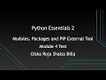 Python Essential 2 Test Module 4