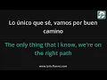 Calibre 50 - Simplemente Gracias Lyrics English Translation - Spanish and English Dual Lyrics