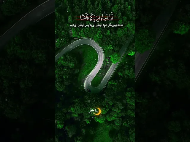 ⁣🎥 آیه‌ی ۱۹۳ سوره آل عمران| با صدای دلنشین محمد مهدی قرائتی | ماه مبارک رمضان 🌙