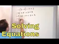 09 - Solving Multi-Step Equations in Algebra Part 1 Two Step Equations Beyond