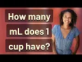 How many mL does 1 cup have