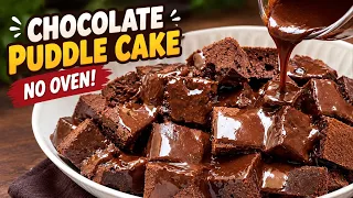 Viral Chocolate Puddle Cake Recipe without Oven | Chocolate Puddle Cake Recipe