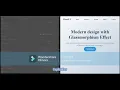 Responsive Glassmorphism Header with Landing page HTML CSS JS