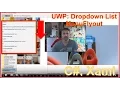 UWP How to create a Dropdown List MenuFlyout in Universal Windows Platform
