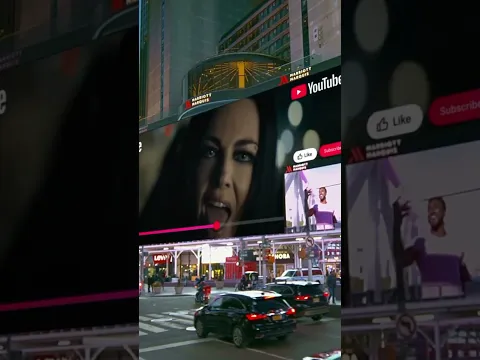 Look at us in Times Square 😆 check out our new album ‘Sanctuary’ on @YouTubeMusic