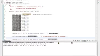 HOW TO REVERSE AN ARRAYLIST USING JAVA