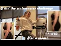 I DID THE TIKTOK STAIRMASTER CHALLENGE FOR A MONTH Part 1