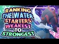 Lagu Ranking the Water Starters Weakest to Strongest