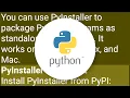 How can I make a Python script standalone executable to run without ANY dependency