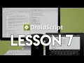 DROIDSCRIPT LESSON 7 Creating a Drawer