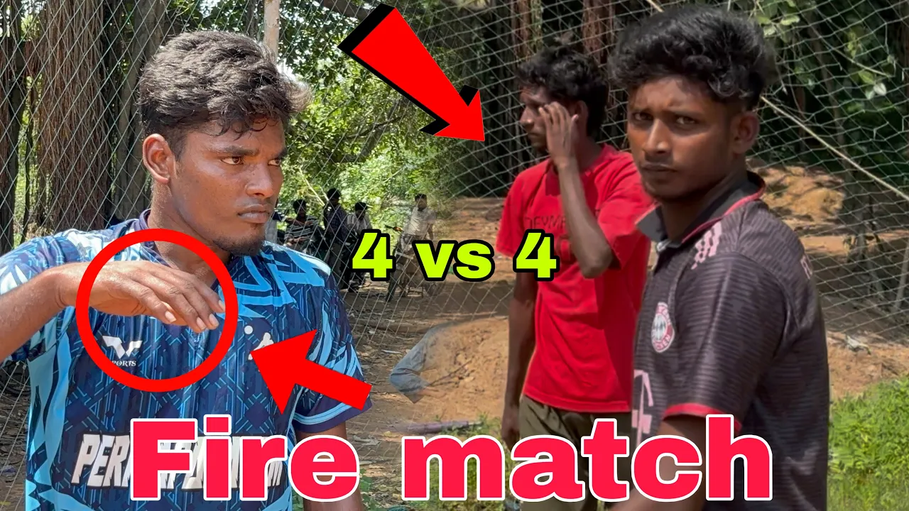 Fire match 🔥 | TN boys vs AN friends | 4 vs 4 😱| #volleyball #dangerboysvolleyballmatch