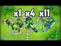 Btd6 1x Bloon Solver vs 4x Bloon Liqueifiers vs x11 Bloon Dissolvers