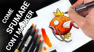 TUTORIAL: COME SFUMARE MARKER E MATITE COLORATE