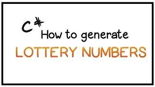 C Tutorial - Part 1-Generating Random Numbers Lottery Edition