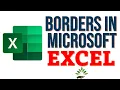 Add Borders and Draw Borders in Excel 2022