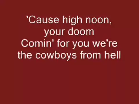 Pantera - Cowboys From Hell Lyrics HQ