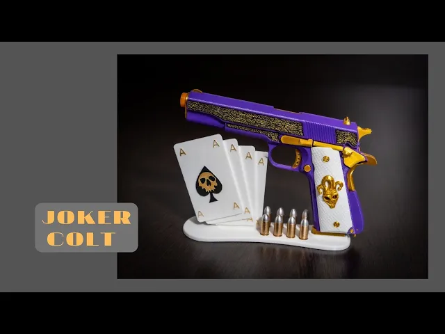 Joker colt Cosplay Gun Prop video thumbnail