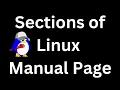 Linux Manual Page Sections of manual page man page