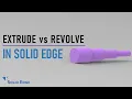 EXTRUDE vs REVOLVE IN SOLID EDGE SOLID EDGE TUTORIAL FOR BEGINNERS SOLID EDGE COURSE PART-4
