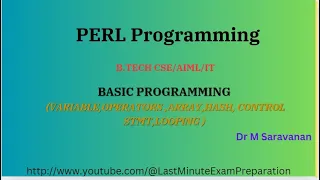 Perl programming part 1