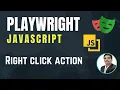 Playwright with Javascript Mouse Right Click Action Part 22
