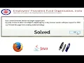your current browser version no longer supports java error on DSC KYC approval in epfo