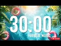 30 MINUTE SUMMER VIBES COUNTDOWN TIMER UPBEAT MUSIC STUDYING CLASSROOM TIMER CLEANING