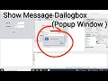 How to Show Message Dialog Box Popup in JAVA SWING GUI Program JOptionPane showMessageDialog