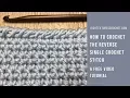 Reverse Single Crochet Stitch - How to Crochet