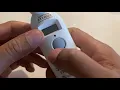 Exergen Smart Glow Thermometer - How to change from Celsius to Fahrenheit