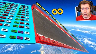 GTA V Online: (acima do mapa) CORRIDA com RAMPA VERTICAL!