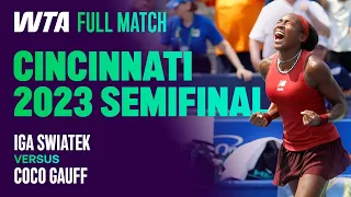 Three Set Thriller 🤩 | Iga Swiatek vs. Coco Gauff 2023 Cincinnati Semifinal | WTA Full Match