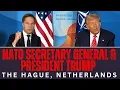 Download Lagu De Amerikaanse president Trump en NAVO-secretaris-generaal Mark Rutte aan de zijlijn van de NAVO-...